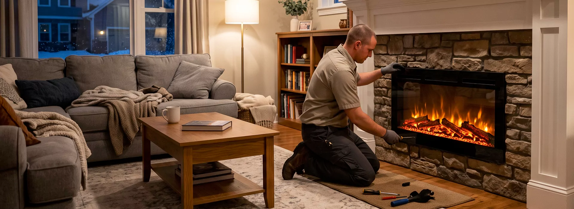 Electric Fireplace Installation Downey in Downey