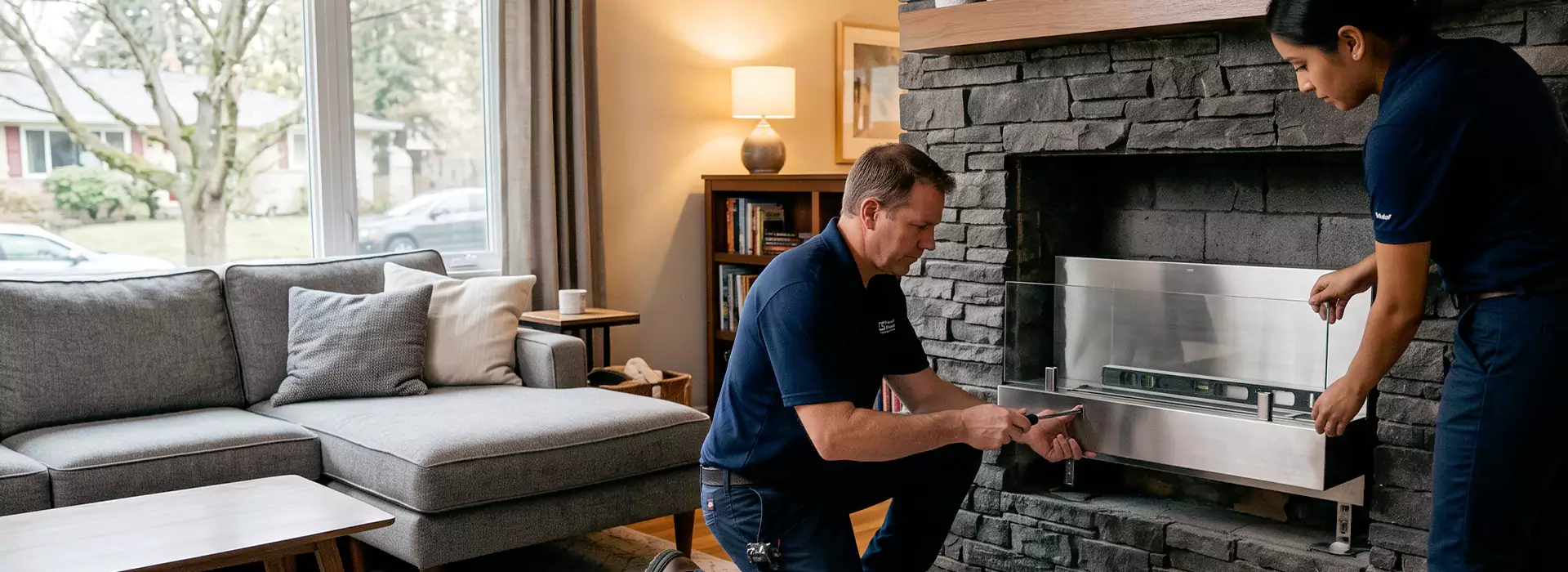 Ethanol Fireplace Installation in Downey, CA