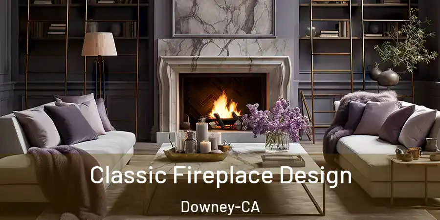  Classic Fireplace Design Downey-CA