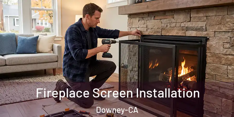 Fireplace Screen Installation Downey-CA