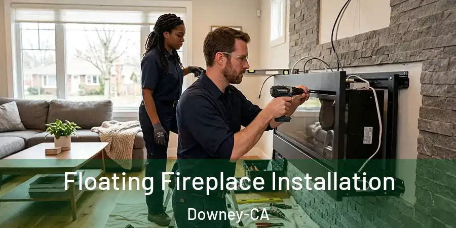 Floating Fireplace Installation Downey-CA