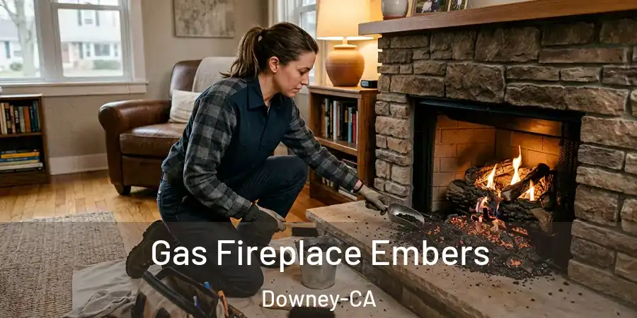 Gas Fireplace Embers Downey-CA