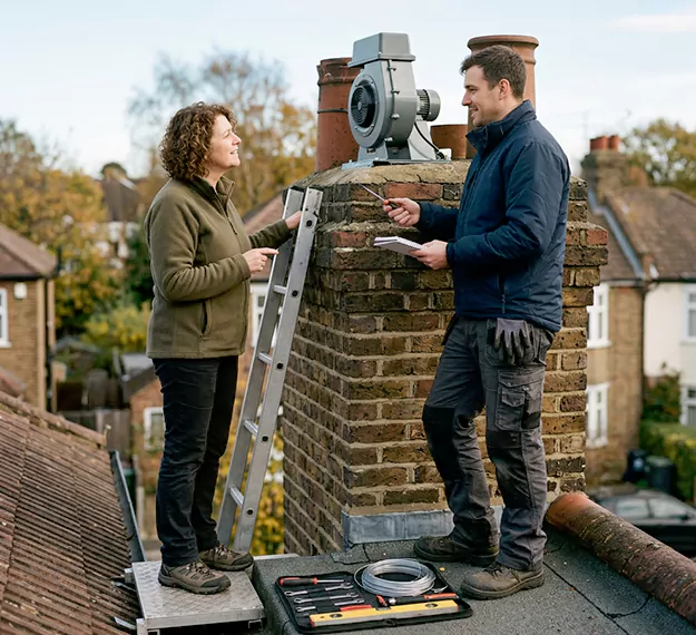 Why Downey, CA Homeowners Choose Our Chimney Fan Installation Team?