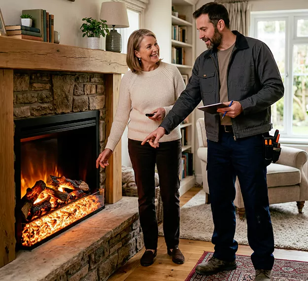Why Downey Homeowners Choose Our Electric Fireplace Embers Team?