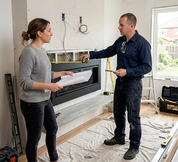 Why Downey Homeowners Choose Our Floating Fireplace Installation Team?