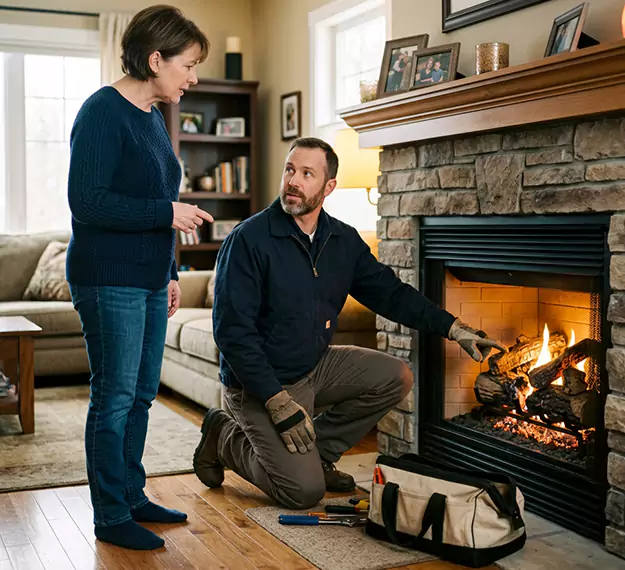 Why Downey Homeowners Choose Our Gas Fireplace Logs Team?
