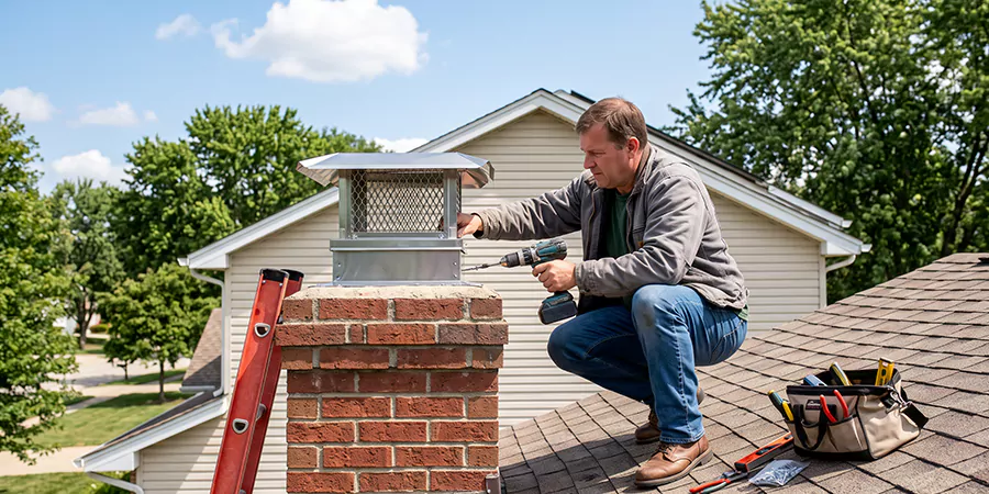 Chimney Top Cover Installation Downey