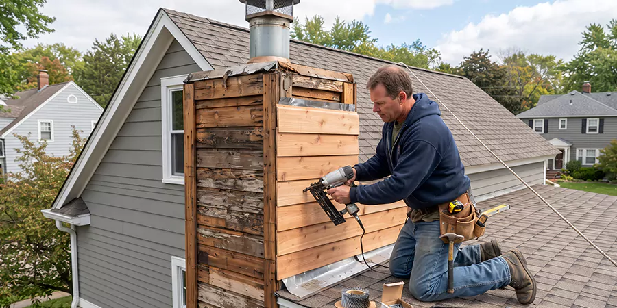 Wood Chimney Chase Repair Downey