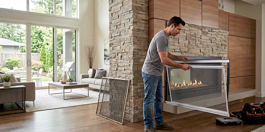 Fireplace Insert Screen Replacement Downey