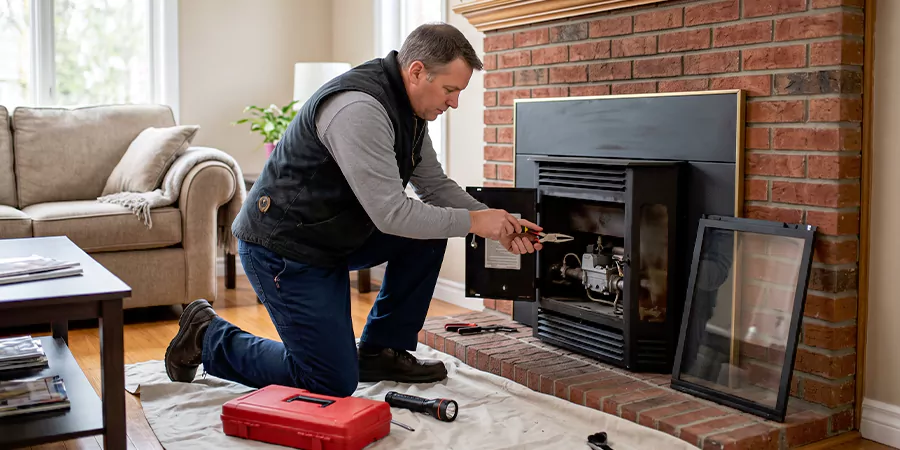 Natural Gas Fireplace Repair Downey