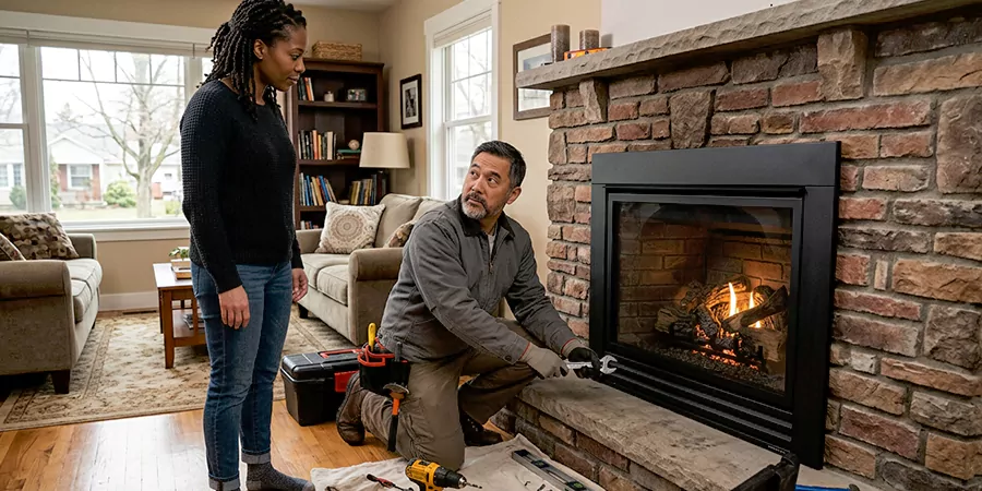 Fireplace and Log Fire Installation Downey